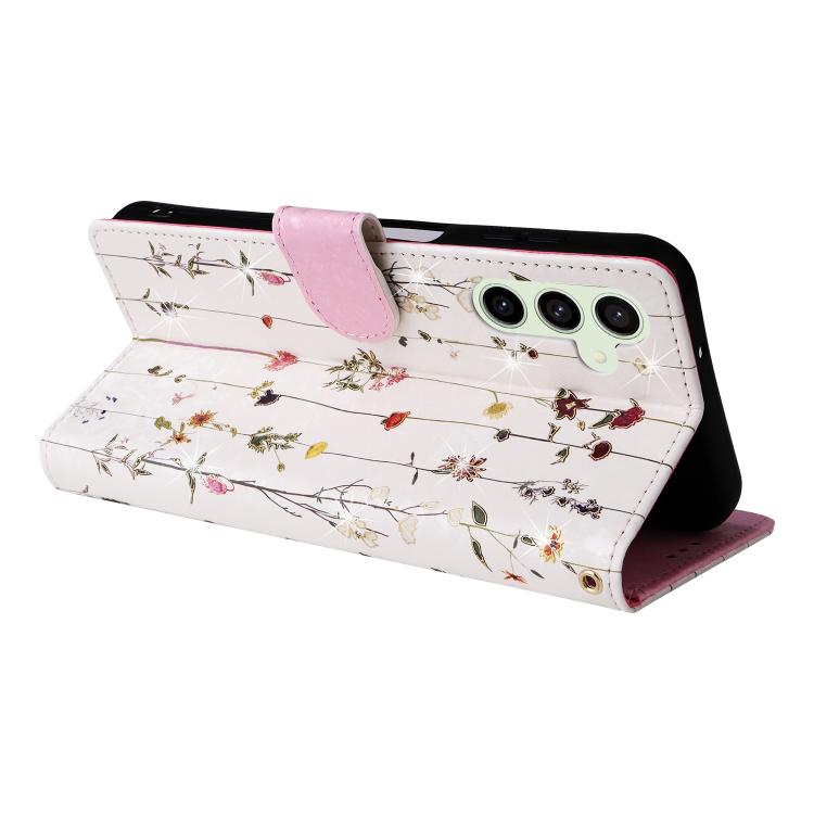 For Galaxy S25 FE 5G Bronzing Painting RFID Leather Phone Case