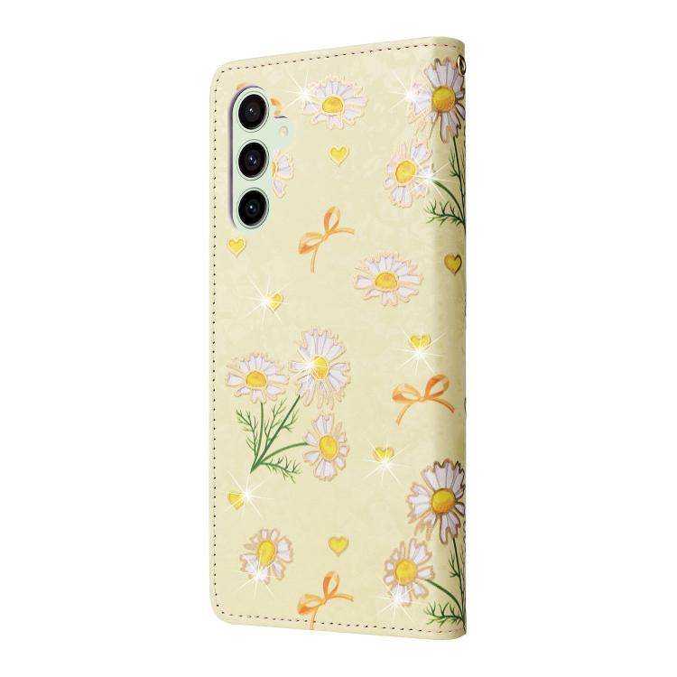 For Galaxy S25 FE 5G Bronzing Painting RFID Leather Phone Case