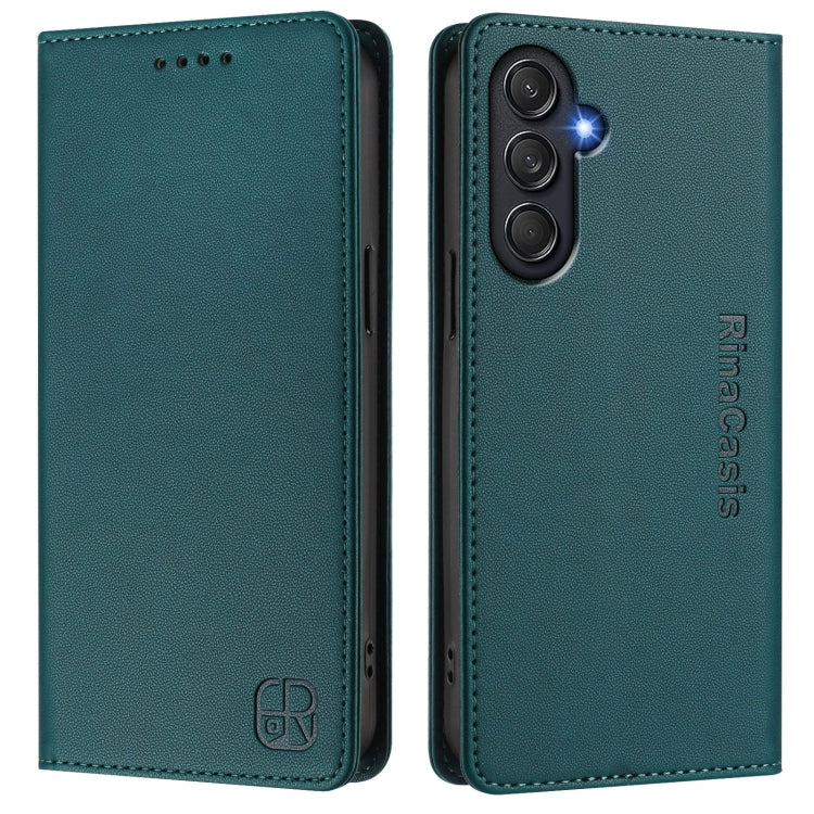 For Samsung Galaxy M55 5G / C55 5G RC01 Dual-Folded Magnetic Suction RFID Leather Phone Case