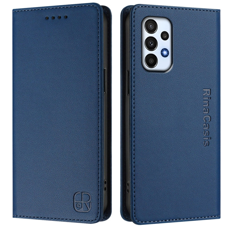 For Samsung Galaxy A23 4G / 5G RC01 Dual-Folded Magnetic Suction RFID Leather Phone Case