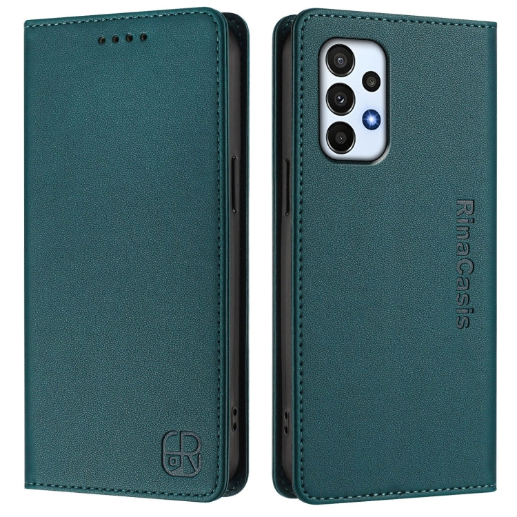 For Samsung Galaxy A23 4G / 5G RC01 Dual-Folded Magnetic Suction RFID Leather Phone Case