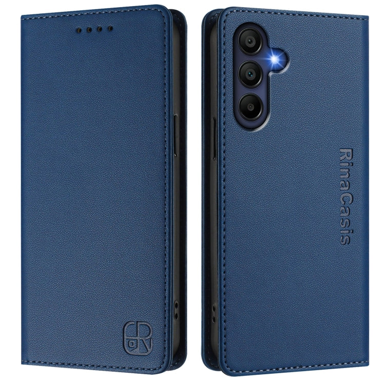 For Samsung Galaxy A26 5G RC01 Dual-Folded Magnetic Suction RFID Leather Phone Case