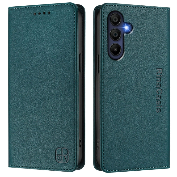 For Samsung Galaxy A26 5G RC01 Dual-Folded Magnetic Suction RFID Leather Phone Case