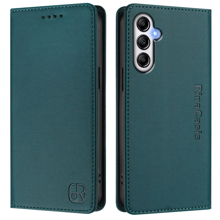 For Samsung Galaxy A34 5G RC01 Dual-Folded Magnetic Suction RFID Leather Phone Case