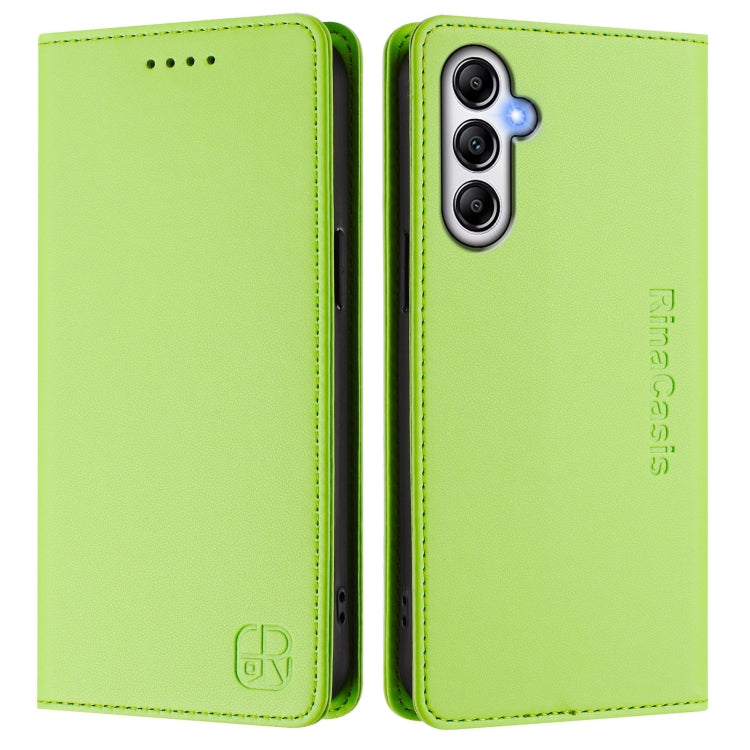 For Samsung Galaxy A54 5G RC01 Dual-Folded Magnetic Suction RFID Leather Phone Case