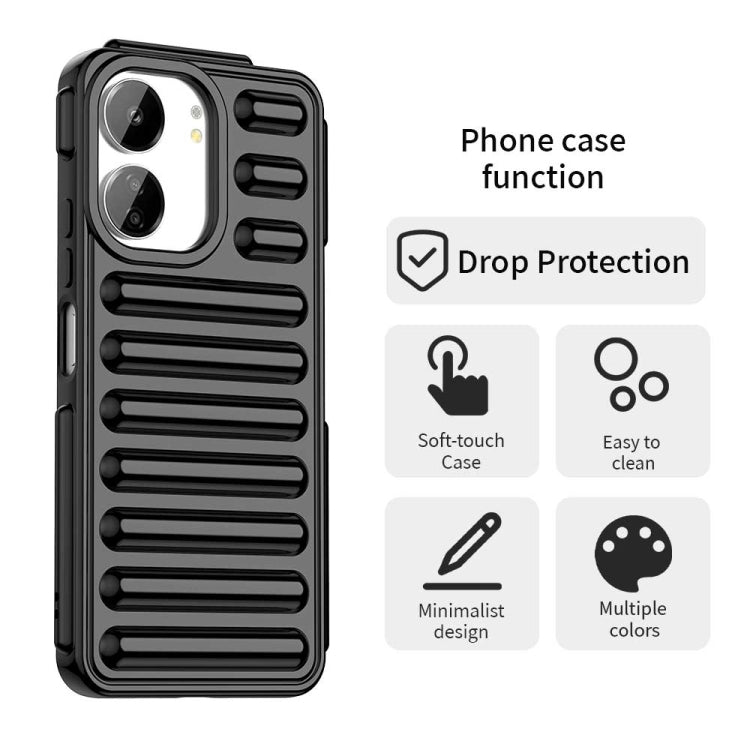 For Xiaomi Poco M6 5G Capsule Series Candy Color IMD Phone Case