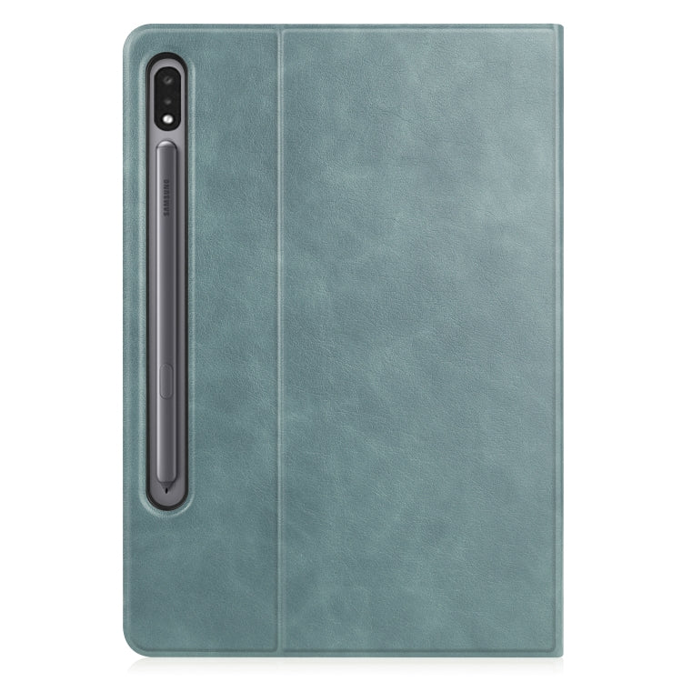 For Samsung Galaxy Tab S8 / Galaxy Tab S7 (2020) T870 Cowhide Texture TPU Tablet Horizontal Flip Leather Case with Holder & Sleep / Wake-Up Function & Pen Slot