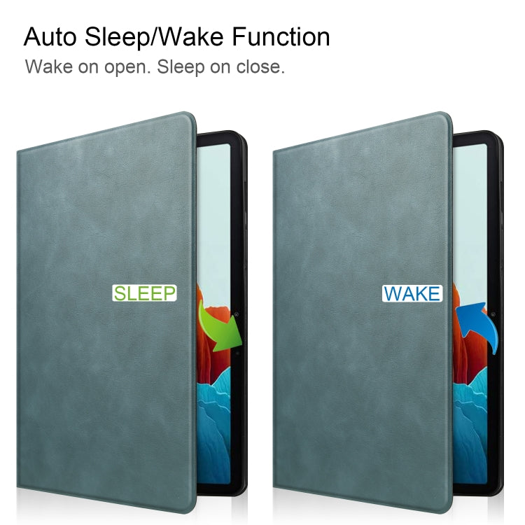 For Samsung Galaxy Tab S8 / Galaxy Tab S7 (2020) T870 Cowhide Texture TPU Tablet Horizontal Flip Leather Case with Holder & Sleep / Wake-Up Function & Pen Slot