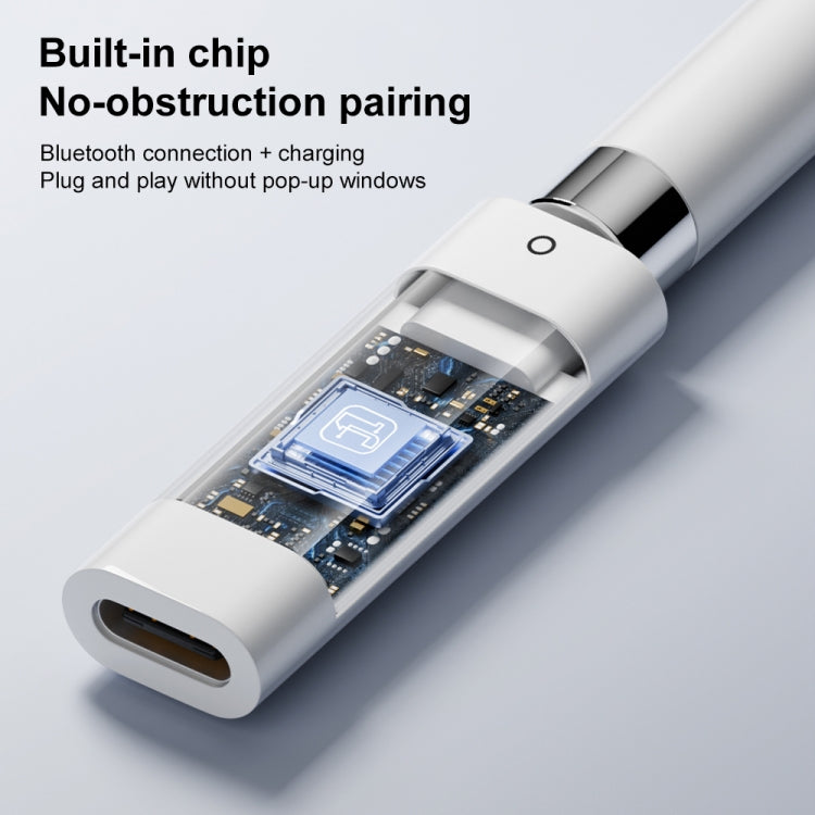 For Apple Pencil Type-C to 8 Pin Adapter Supports Bluetooth - White