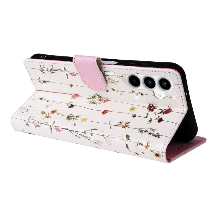 For Galaxy A35 5G Bronzing Painting RFID Leather Phone Case