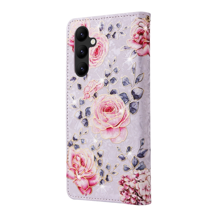 For Galaxy A24 5G Bronzing Painting RFID Leather Phone Case