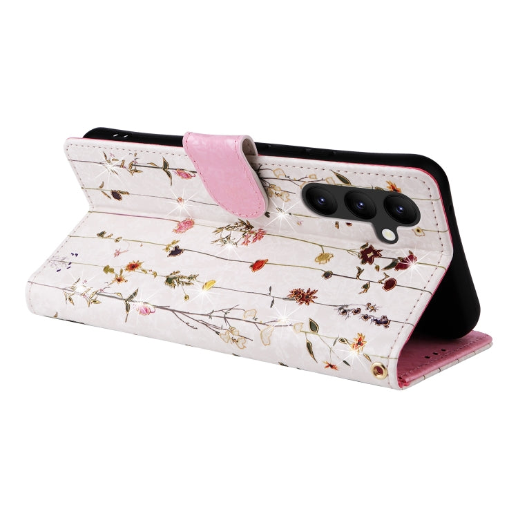 For Galaxy A24 5G Bronzing Painting RFID Leather Phone Case