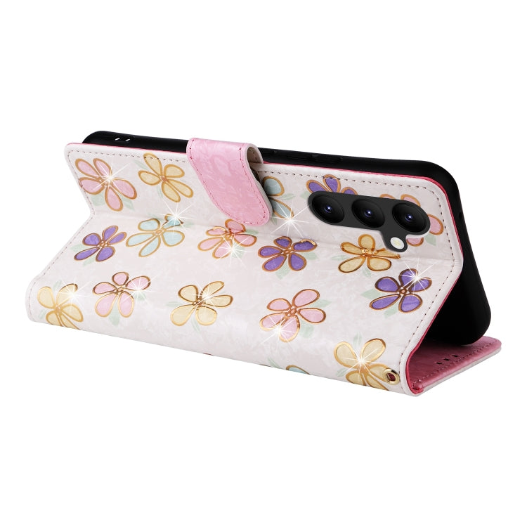 For Galaxy A24 5G Bronzing Painting RFID Leather Phone Case