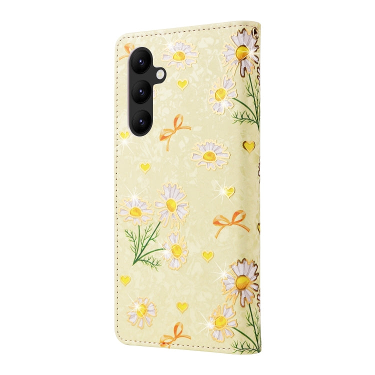 For Galaxy A24 5G Bronzing Painting RFID Leather Phone Case