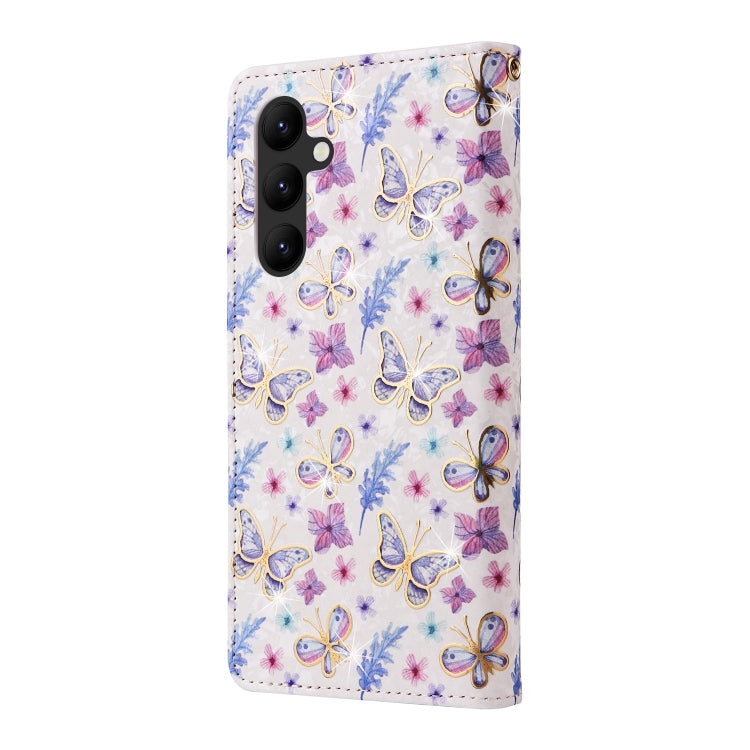 For Galaxy A24 5G Bronzing Painting RFID Leather Phone Case
