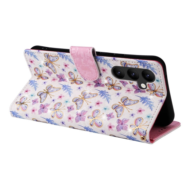 For Galaxy A24 5G Bronzing Painting RFID Leather Phone Case