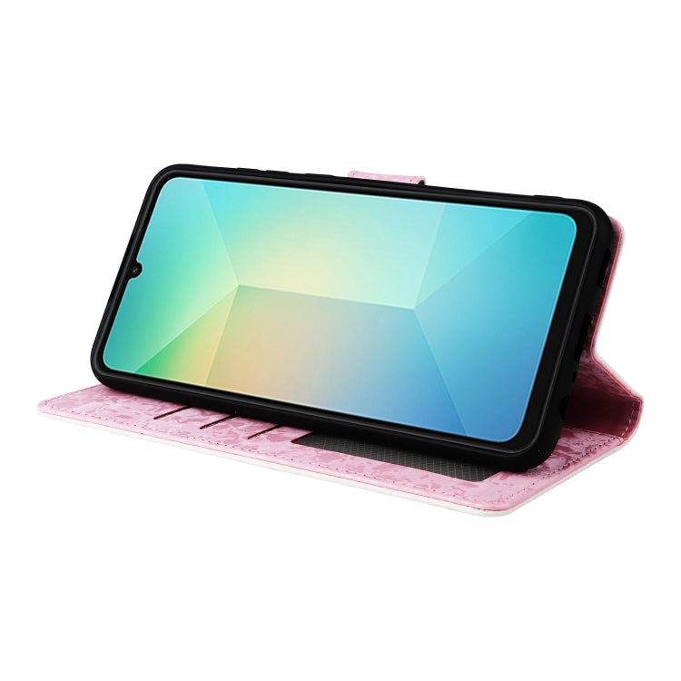 For Galaxy A06 4G Bronzing Painting RFID Leather Phone Case
