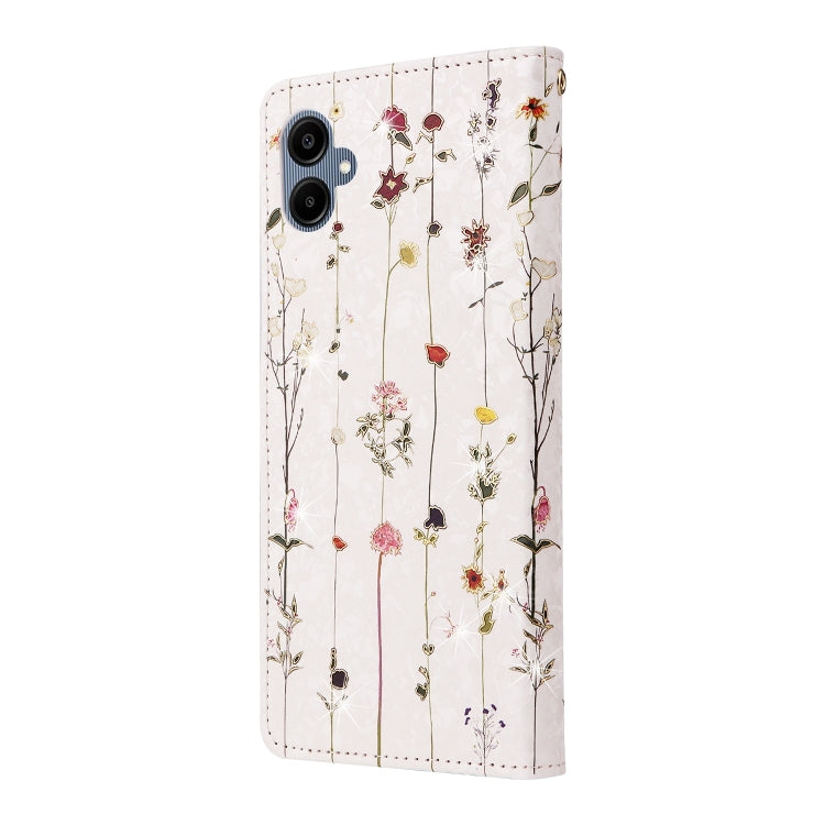 For Galaxy A06 4G Bronzing Painting RFID Leather Phone Case
