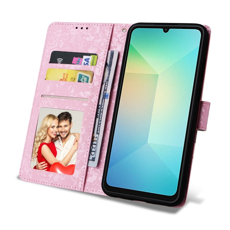 For Galaxy A06 4G Bronzing Painting RFID Leather Phone Case