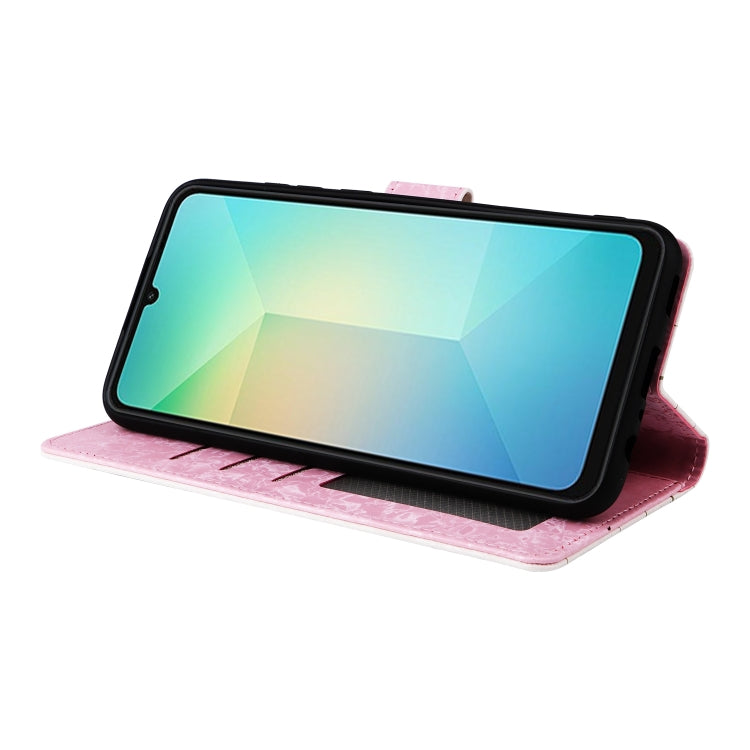 For Galaxy A06 4G Bronzing Painting RFID Leather Phone Case