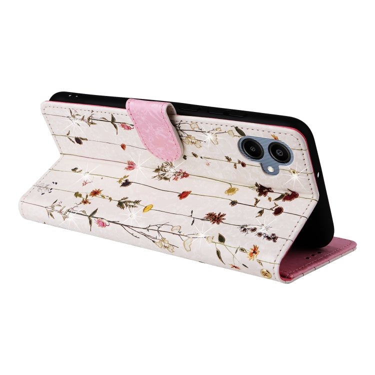 For Galaxy A06 4G Bronzing Painting RFID Leather Phone Case