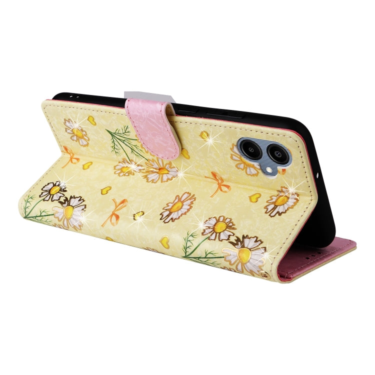 For Galaxy A06 4G Bronzing Painting RFID Leather Phone Case