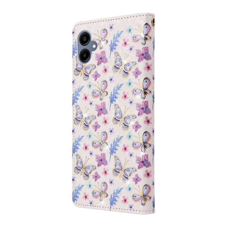For Galaxy A06 4G Bronzing Painting RFID Leather Phone Case