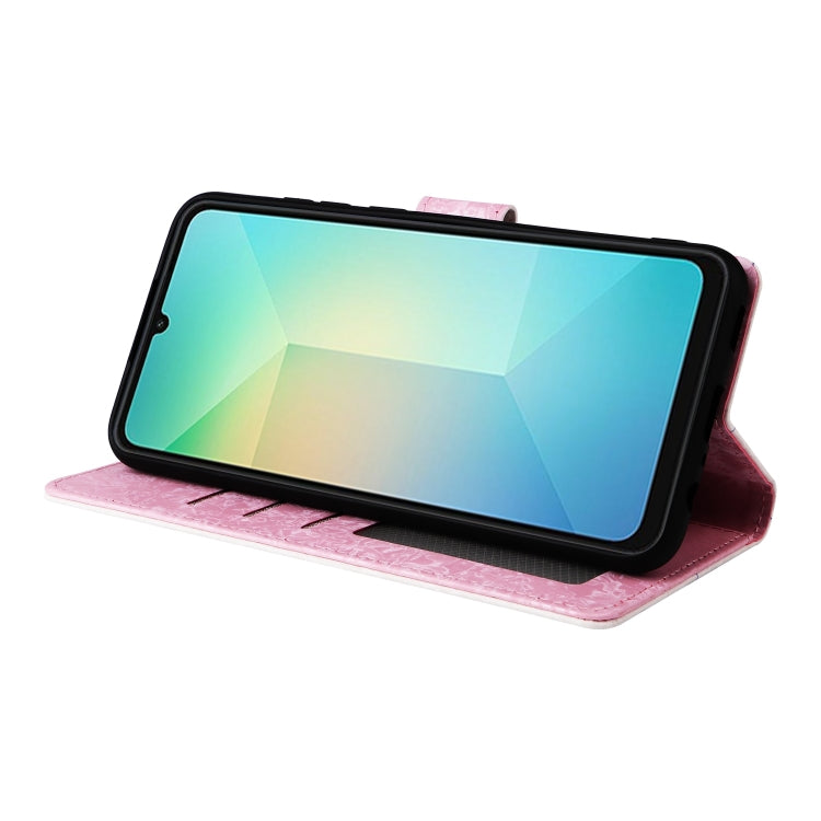 For Galaxy A06 4G Bronzing Painting RFID Leather Phone Case