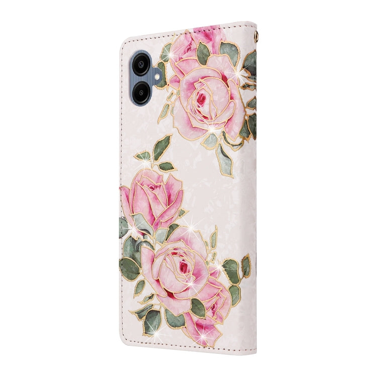 For Galaxy A06 4G Bronzing Painting RFID Leather Phone Case