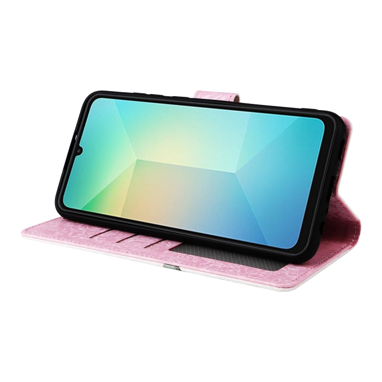 For Galaxy A06 4G Bronzing Painting RFID Leather Phone Case