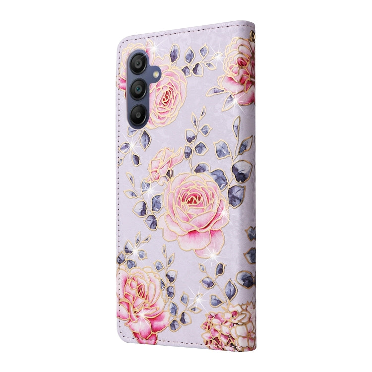 For Galaxy A16 5G Bronzing Painting RFID Leather Phone Case