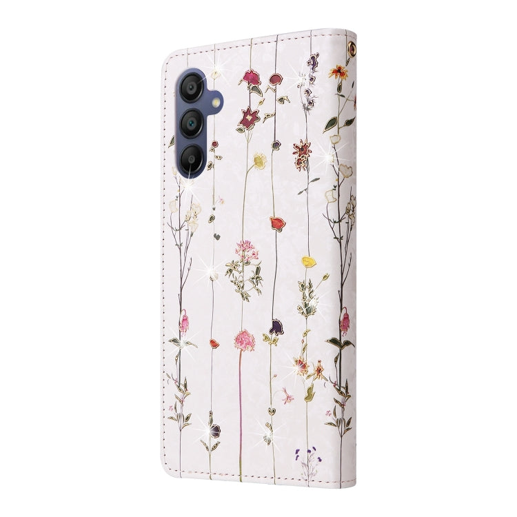 For Galaxy A16 5G Bronzing Painting RFID Leather Phone Case