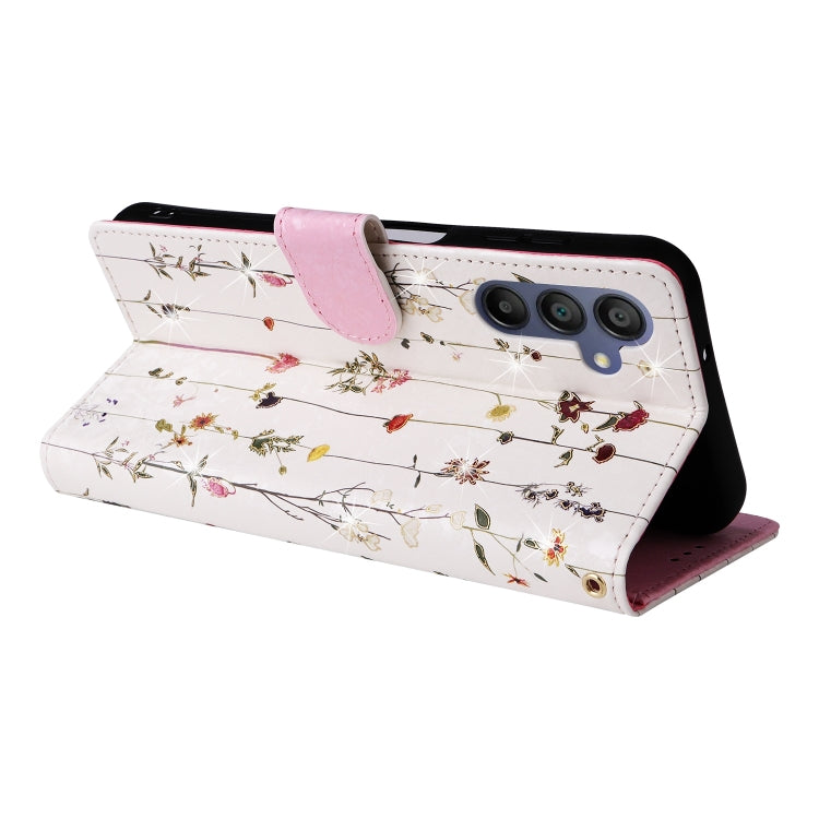For Galaxy A16 5G Bronzing Painting RFID Leather Phone Case