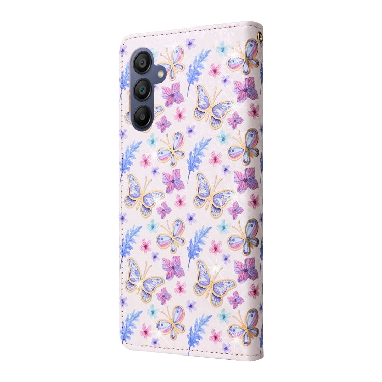 For Galaxy A16 5G Bronzing Painting RFID Leather Phone Case