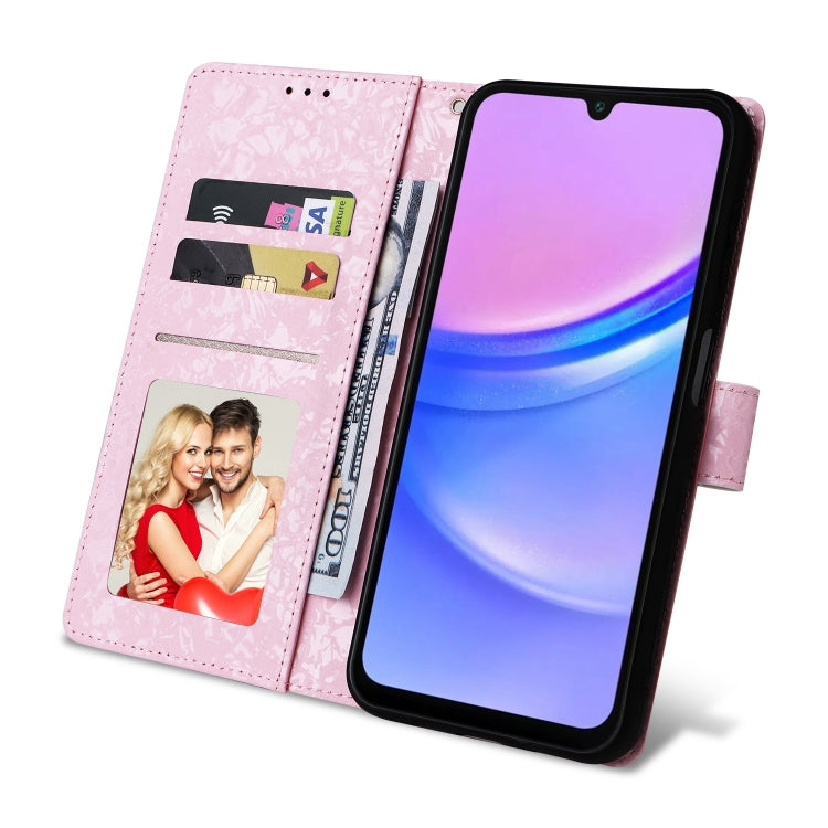 For Galaxy A16 5G Bronzing Painting RFID Leather Phone Case