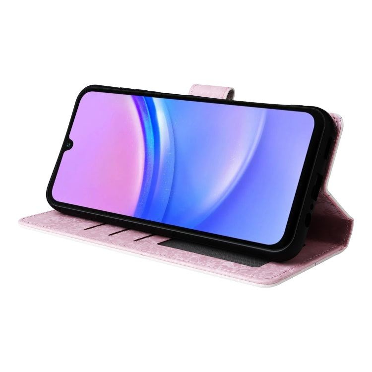 For Galaxy A16 5G Bronzing Painting RFID Leather Phone Case