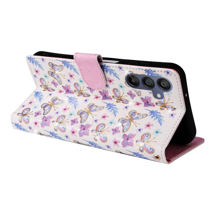 For Galaxy A16 5G Bronzing Painting RFID Leather Phone Case