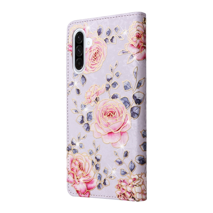 For Galaxy A26 5G Bronzing Painting RFID Leather Phone Case