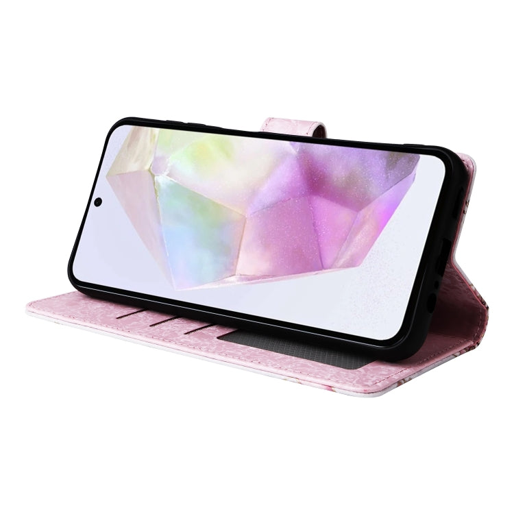 For Galaxy A26 5G Bronzing Painting RFID Leather Phone Case