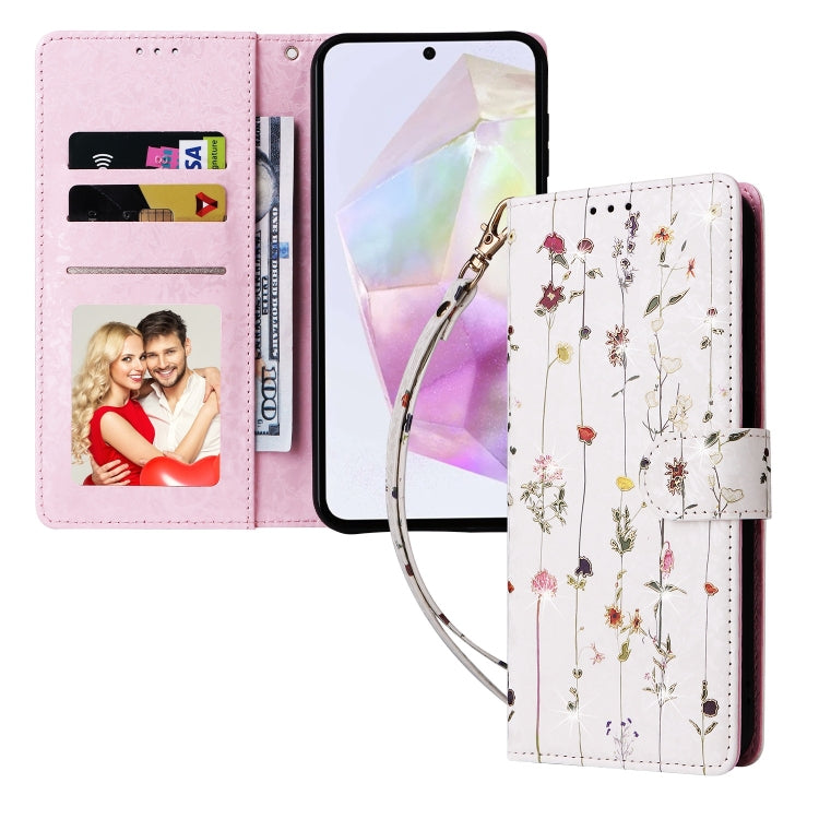 For Galaxy A26 5G Bronzing Painting RFID Leather Phone Case