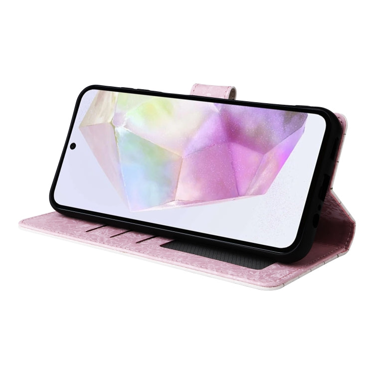 For Galaxy A26 5G Bronzing Painting RFID Leather Phone Case