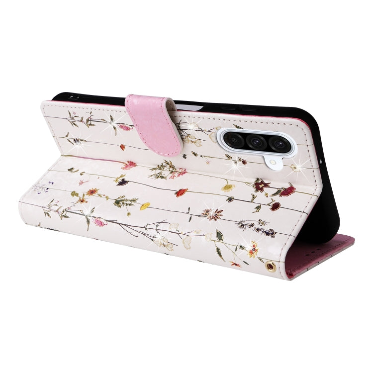 For Galaxy A26 5G Bronzing Painting RFID Leather Phone Case