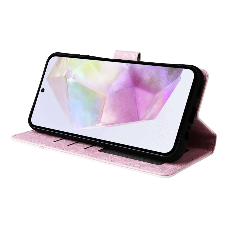 For Galaxy A26 5G Bronzing Painting RFID Leather Phone Case