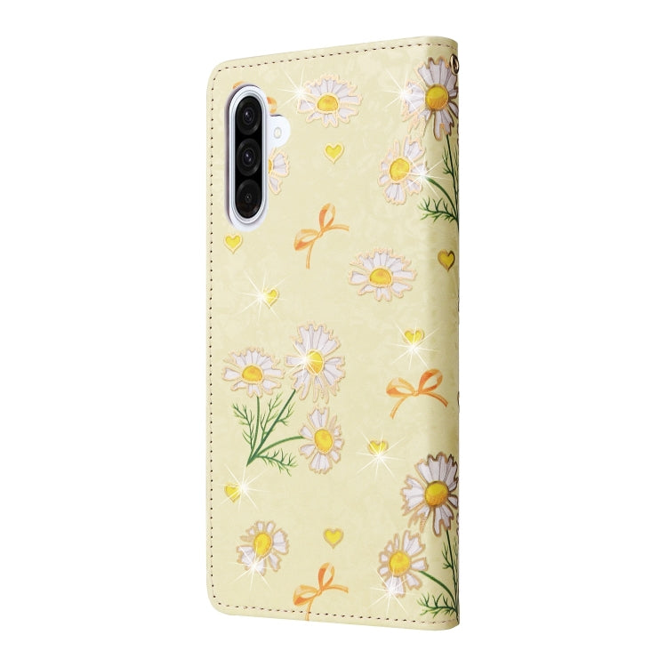 For Galaxy A26 5G Bronzing Painting RFID Leather Phone Case
