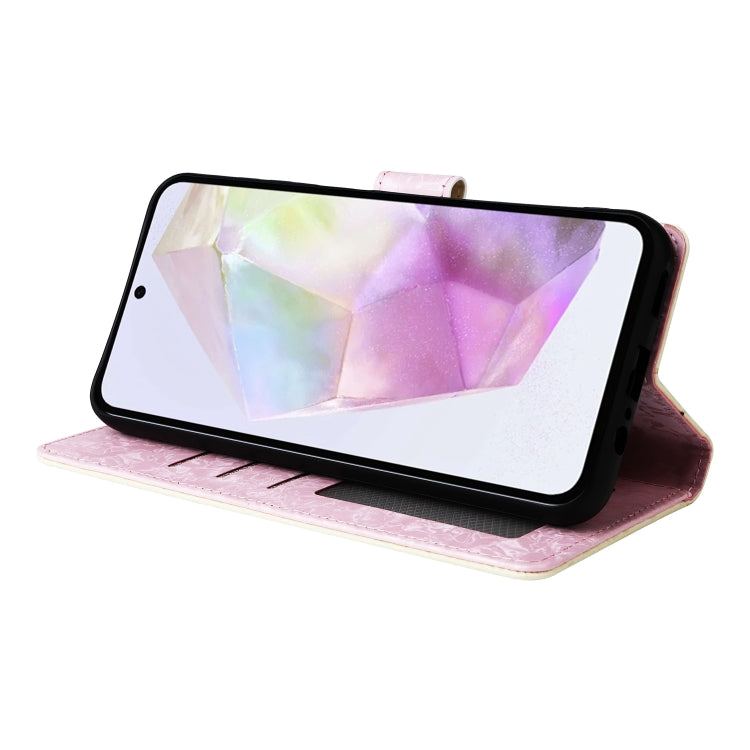 For Galaxy A26 5G Bronzing Painting RFID Leather Phone Case
