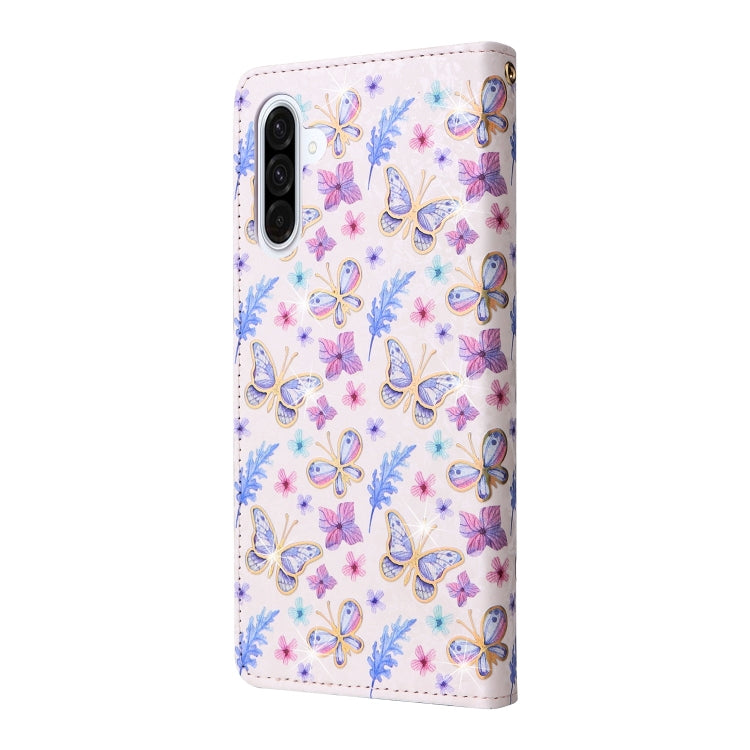 For Galaxy A26 5G Bronzing Painting RFID Leather Phone Case