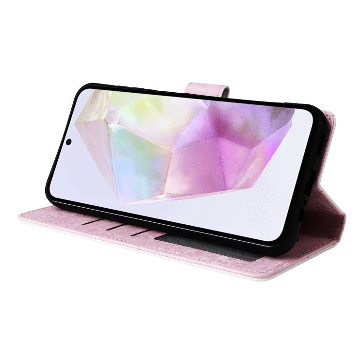 For Galaxy A26 5G Bronzing Painting RFID Leather Phone Case
