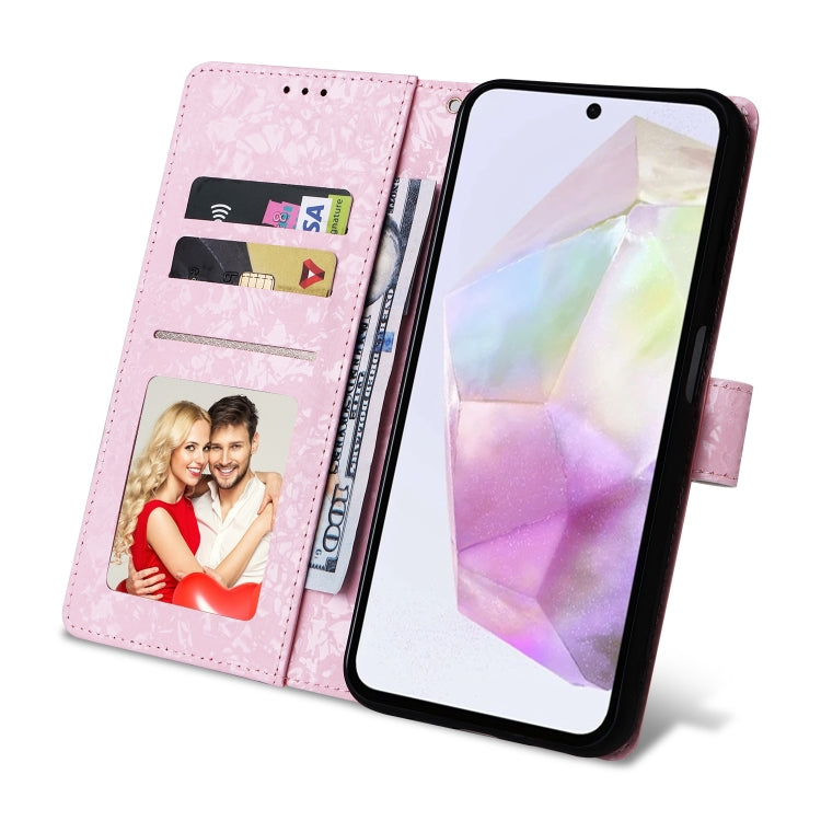 For Galaxy A26 5G Bronzing Painting RFID Leather Phone Case
