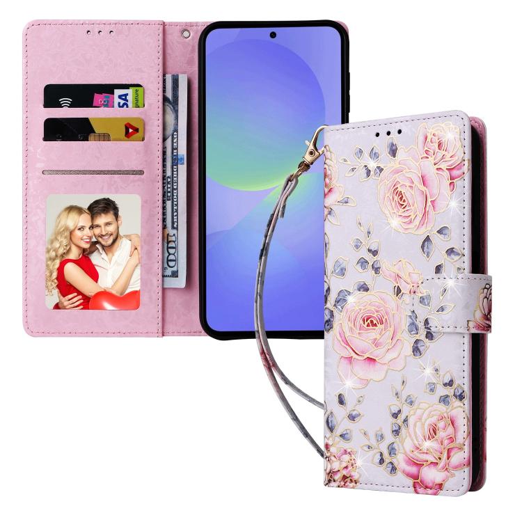 ForGalaxy A36 / A37 5G Bronzing Painting RFID Leather Phone Case