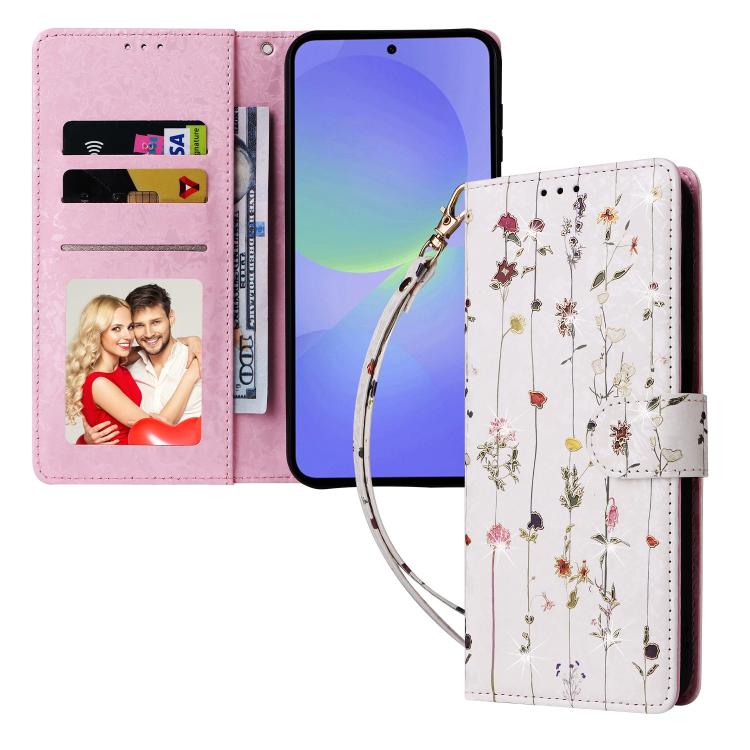 ForGalaxy A36 / A37 5G Bronzing Painting RFID Leather Phone Case